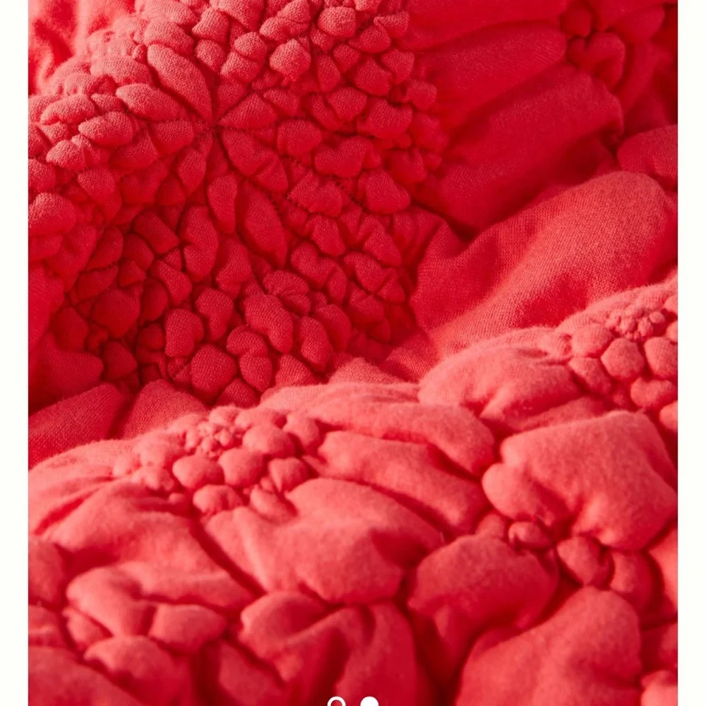 Anthropologie Textured Piazza EURO ShamCAYENNE